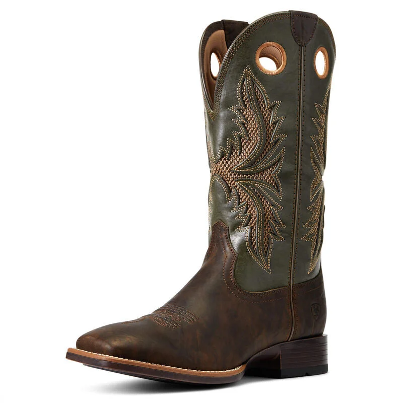 Men's cowboy boots with a suede shaftAriat Toughy VentTek 360° Western Boot