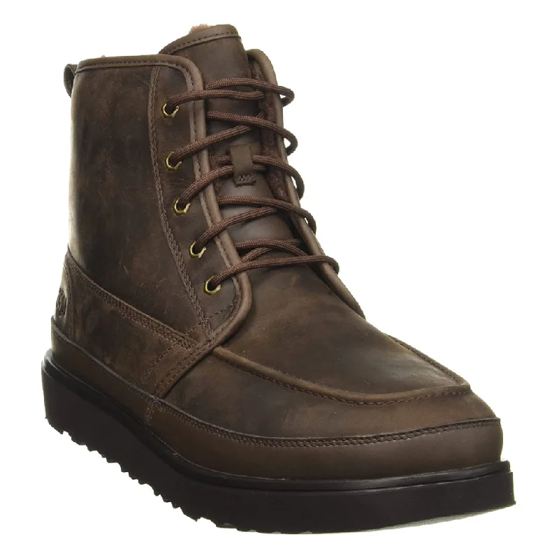 Men's zip - front ankle boots for easy on and offNeumel High Moc Weather Waterproof Leather Men's Moc Toe Boots Men's zip - front ankle boots for easy on and offNeumel High Moc Weather Waterproof Leather Men's Moc Toe Boots