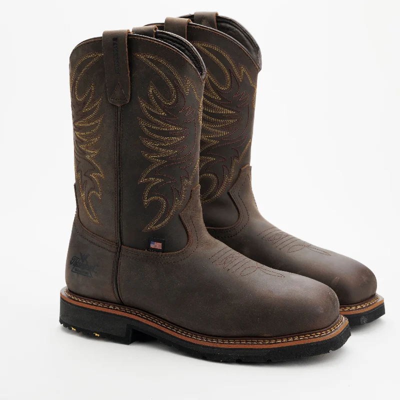 Men's genuine leather western boots with a snake - skin inlayThorogood Western Work Waterproof 11″ Composite Toe Men's genuine leather western boots with a snake - skin inlayThorogood Western Work Waterproof 11″ Composite Toe