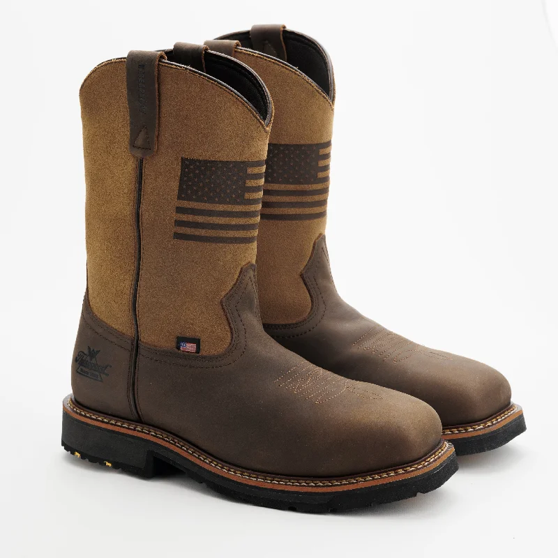 Men's western boots with a high - heeled design and a pointed toeThorogood Wellington Composite Waterproof Men's Work Boot Men's western boots with a high - heeled design and a pointed toeThorogood Wellington Composite Waterproof Men's Work Boot