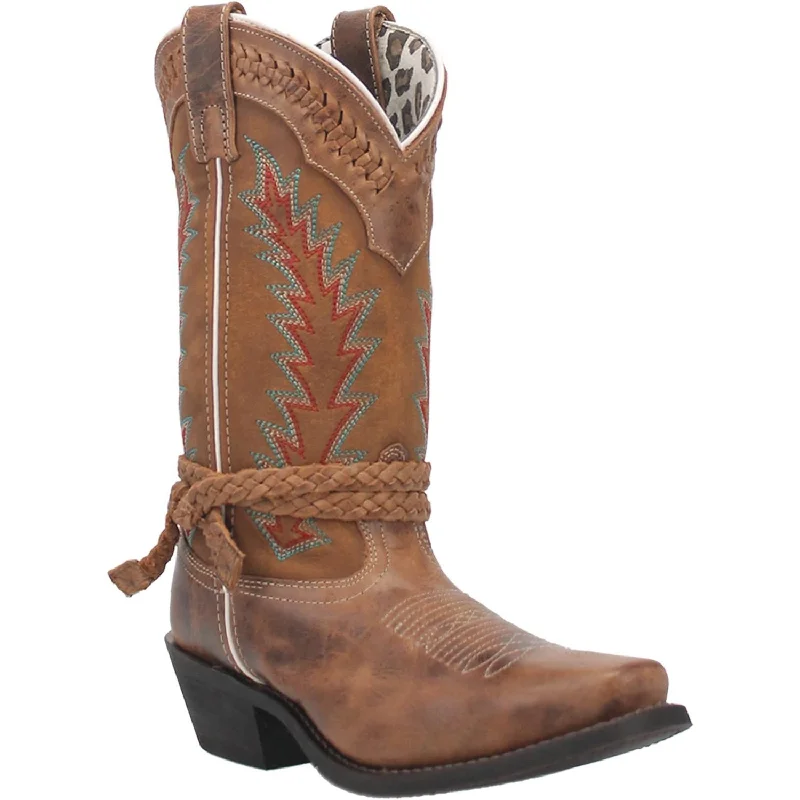 Men's genuine leather western boots with a snake - skin inlay51176 Knot in Time