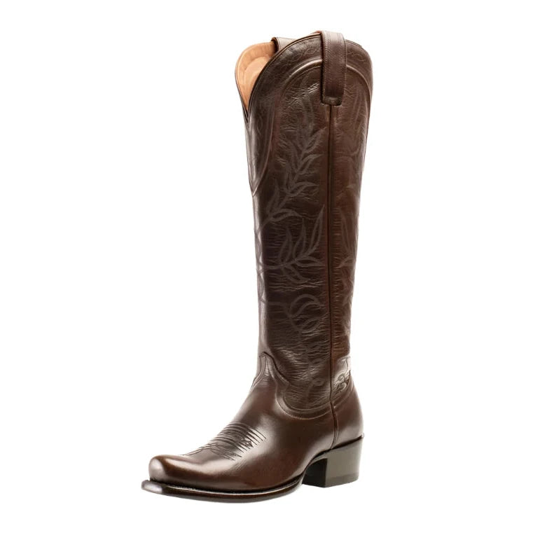 Men's western boots with a distressed leather finish for a rugged lookHyer Abbyville Chocolate Ladies' Boot Men's western boots with a distressed leather finish for a rugged lookHyer Abbyville Chocolate Ladies' Boot