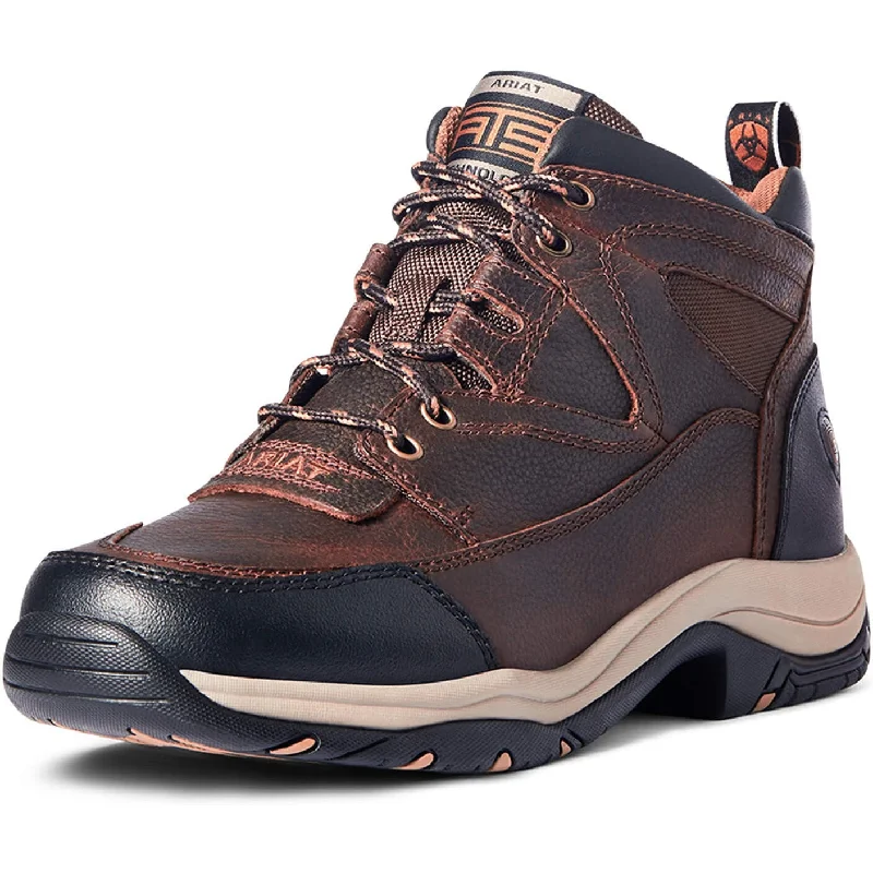 Men's western boots with a leather lining and a padded insoleAriat Men's Brown Rowdy Terrain Boot Men's western boots with a leather lining and a padded insoleAriat Men's Brown Rowdy Terrain Boot