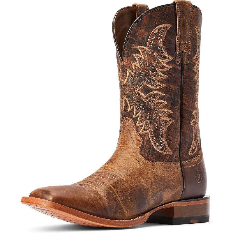 Vintage - style men's western boots with a square toe and spur ledgeAriat Men's Point Ryder Western Boot Vintage - style men's western boots with a square toe and spur ledgeAriat Men's Point Ryder Western Boot