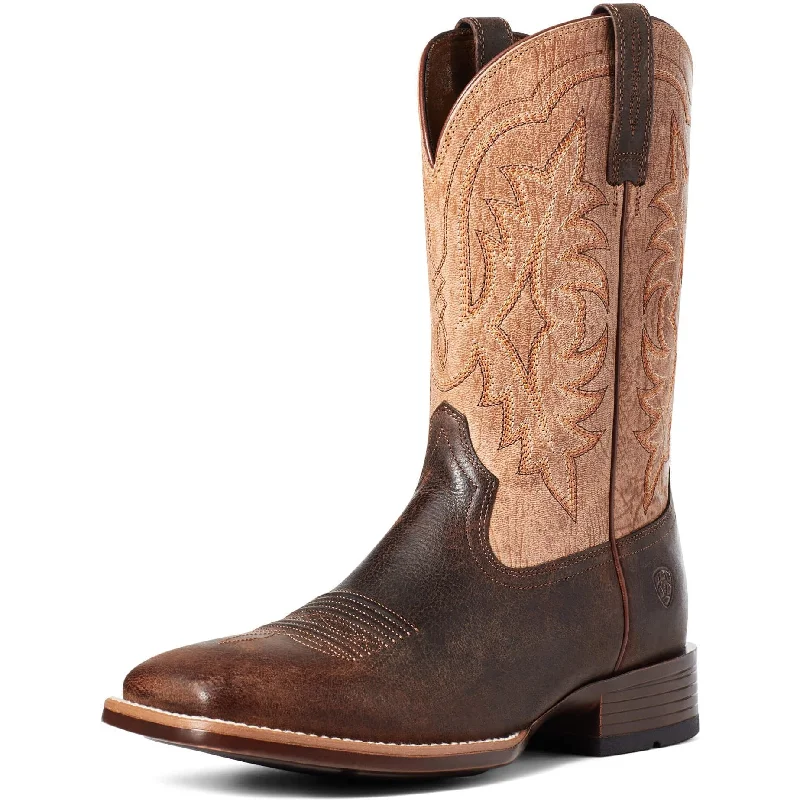 Men's western boots with a tooled leather design on the shaftAriat Men's Ryden Ultra Western Boot Men's western boots with a tooled leather design on the shaftAriat Men's Ryden Ultra Western Boot