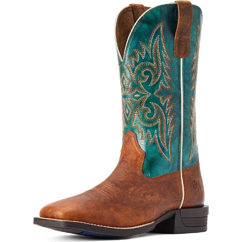 Men's genuine leather western boots with a snake - skin inlayAriat Men's Wild Thang Western Boot Men's genuine leather western boots with a snake - skin inlayAriat Men's Wild Thang Western Boot