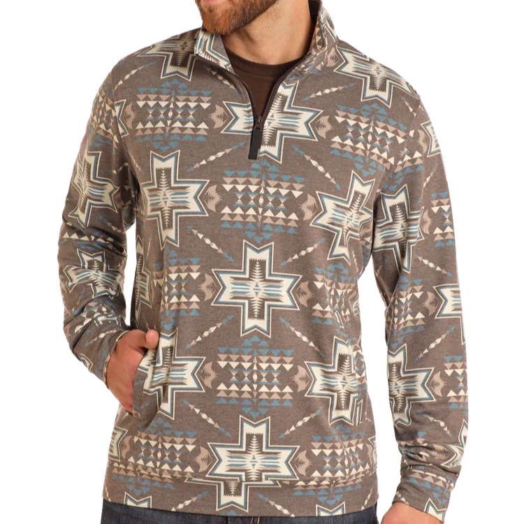 Men's western boots with a scalloped edge and a pull - on strapRock & Roll Aztec Performance Men's Pullover Men's western boots with a scalloped edge and a pull - on strapRock & Roll Aztec Performance Men's Pullover