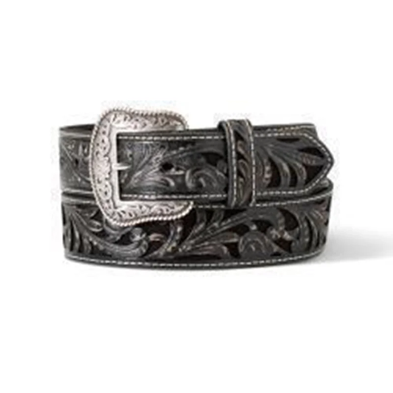 Vintage - style men's western boots with a square toe and spur ledgeAriat Women's Black Floral Embossed Belt Vintage - style men's western boots with a square toe and spur ledgeAriat Women's Black Floral Embossed Belt