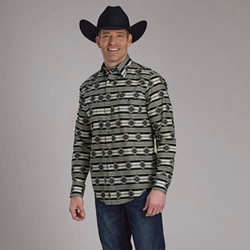 Roper Men's Black SantaFe Aztec Shirt