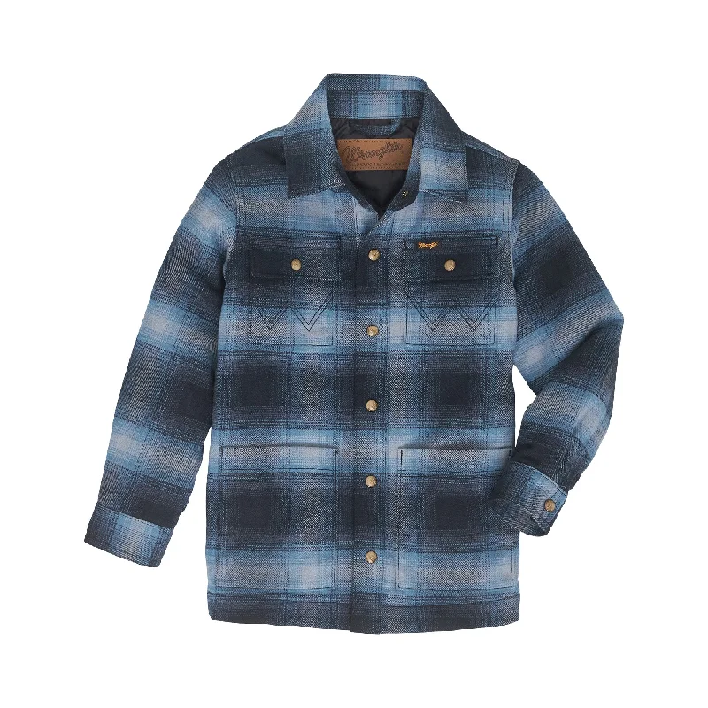 Men's western boots in a rich brown or black leatherWrangler Boy's Quilt Lined Flannel Shacket Men's western boots in a rich brown or black leatherWrangler Boy's Quilt Lined Flannel Shacket