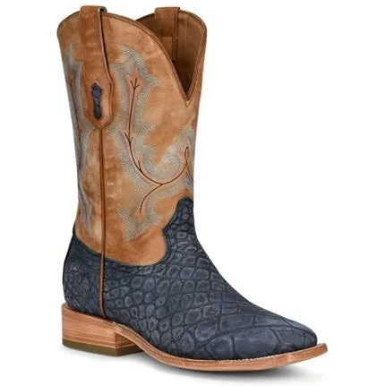 Men's western boots with a leather - wrapped heel and a smooth finishCorral Men's Blue Gator Boot Men's western boots with a leather - wrapped heel and a smooth finishCorral Men's Blue Gator Boot