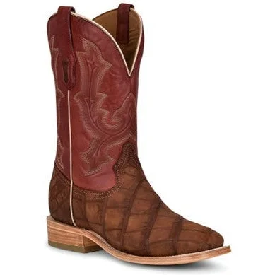Men's western boots with a leather sole and a heel guardCorral Men's Dark Honey Alligator Boot Men's western boots with a leather sole and a heel guardCorral Men's Dark Honey Alligator Boot