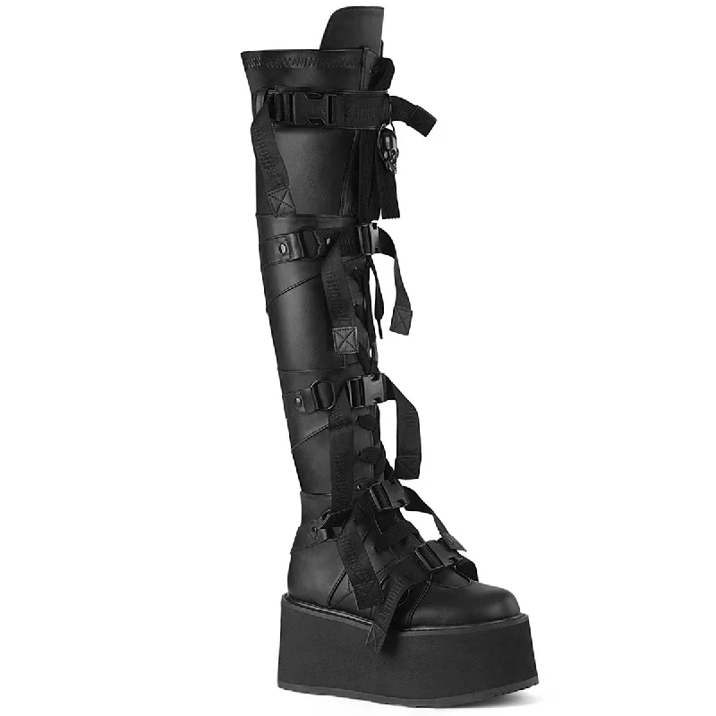 Men's classic leather dress boots with a polished finishDamned-325