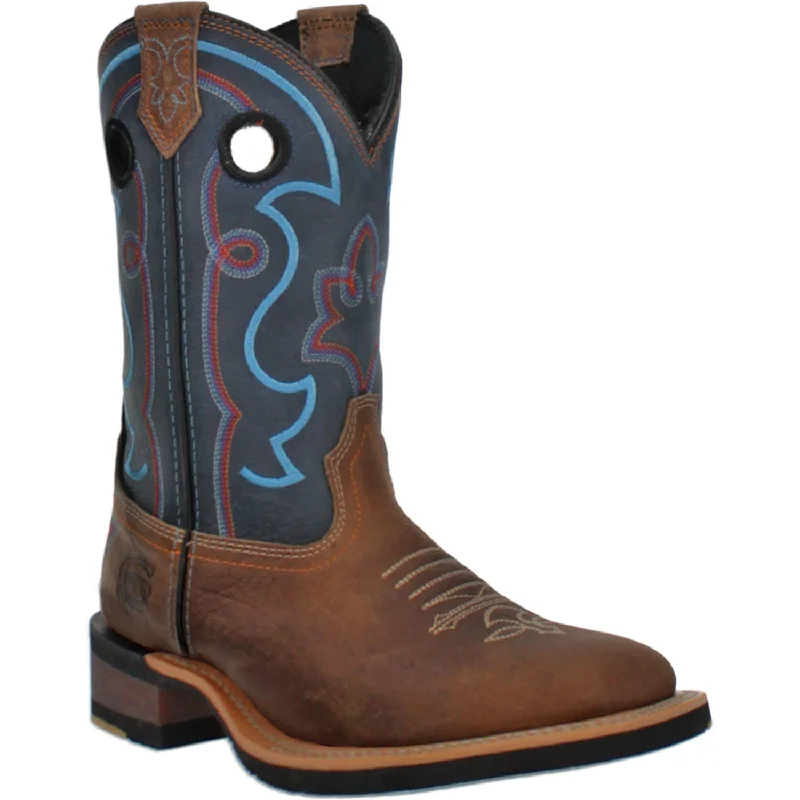 Men's western boots with a concho - studded strap and a pointed toeDP6050 Jess Blue Men's western boots with a concho - studded strap and a pointed toeDP6050 Jess Blue