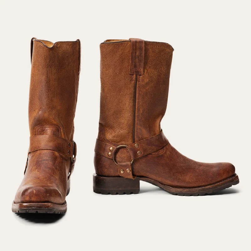 Men's western boots in a rich brown or black leatherHeritage Harness Boots