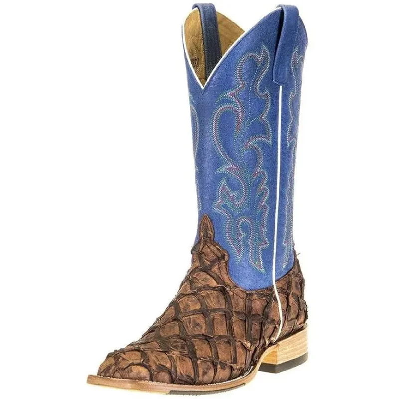 Men's western boots with a leather sole and a heel guardHorsePower Cigar Matte Big Bass Boot Men's western boots with a leather sole and a heel guardHorsePower Cigar Matte Big Bass Boot