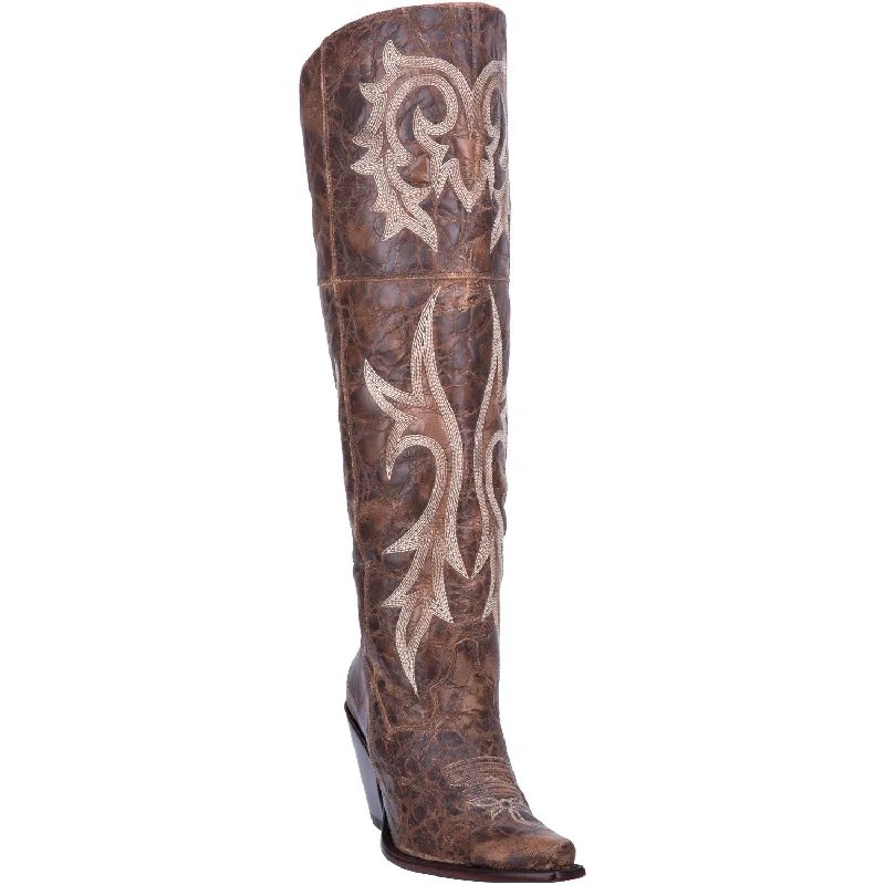 Men's western boots with a tooled leather design on the shaftDP3709 Jilted