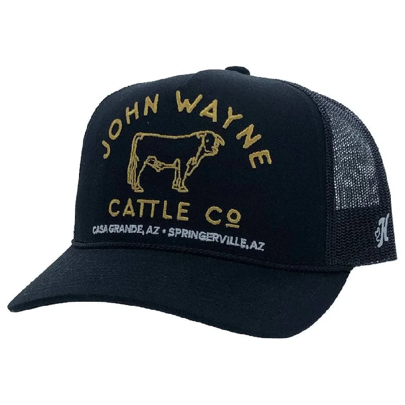 Men's western boots with a decorative inlay on the toe and heelHooey John Wayne Cap