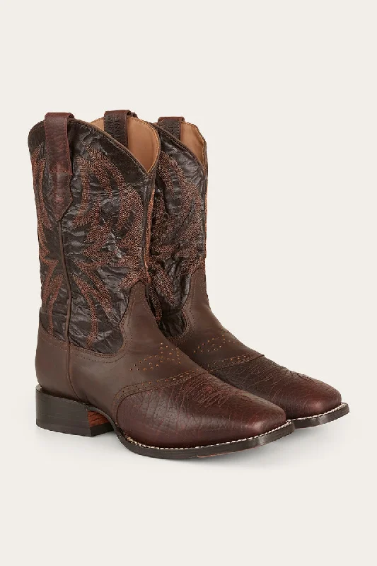 Longreach Mens Saddle Boot - Coffee