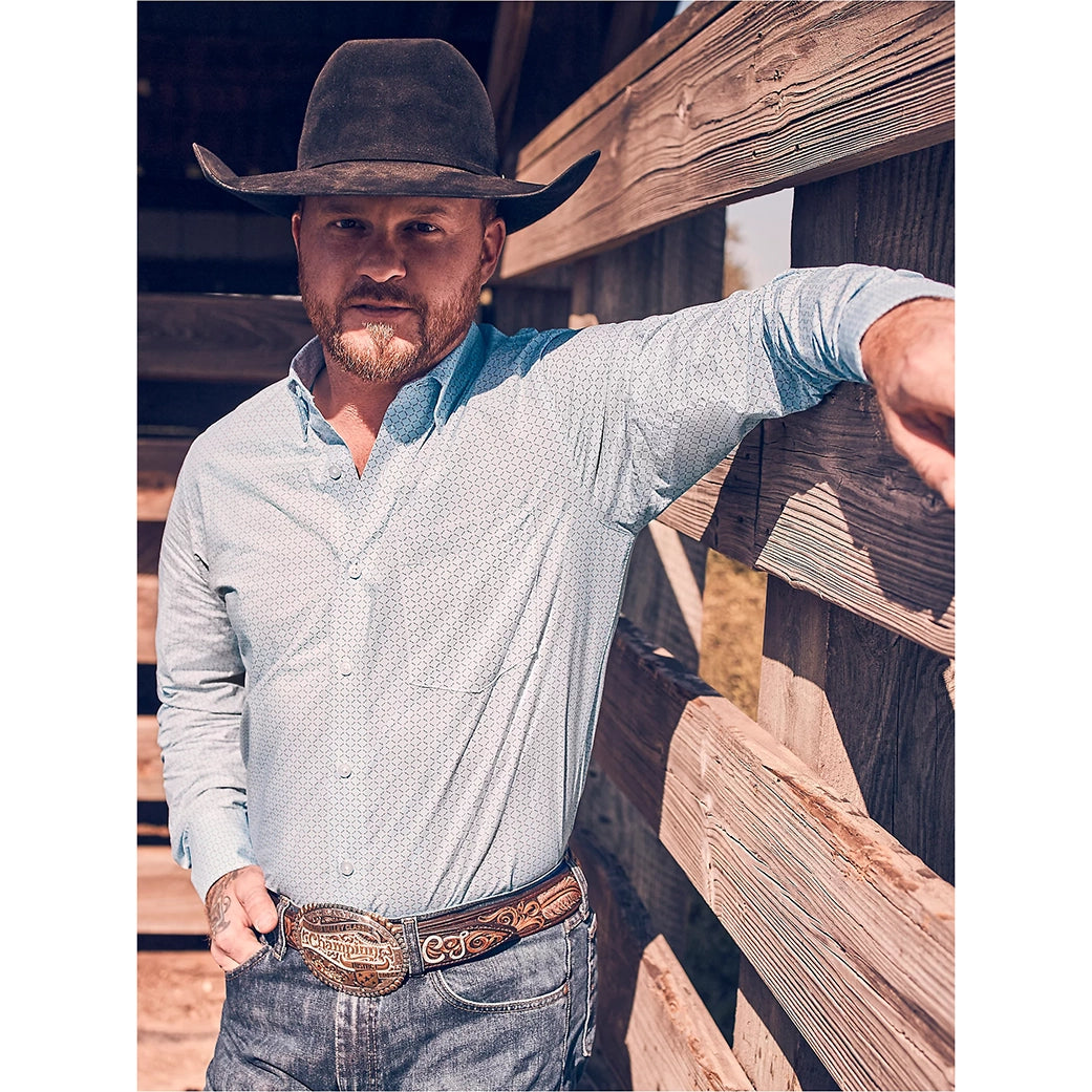 Men's western boots with a leather sole and a heel guardWrangler Men's Cody Johnson Long Sleeve Button Down Men's western boots with a leather sole and a heel guardWrangler Men's Cody Johnson Long Sleeve Button Down