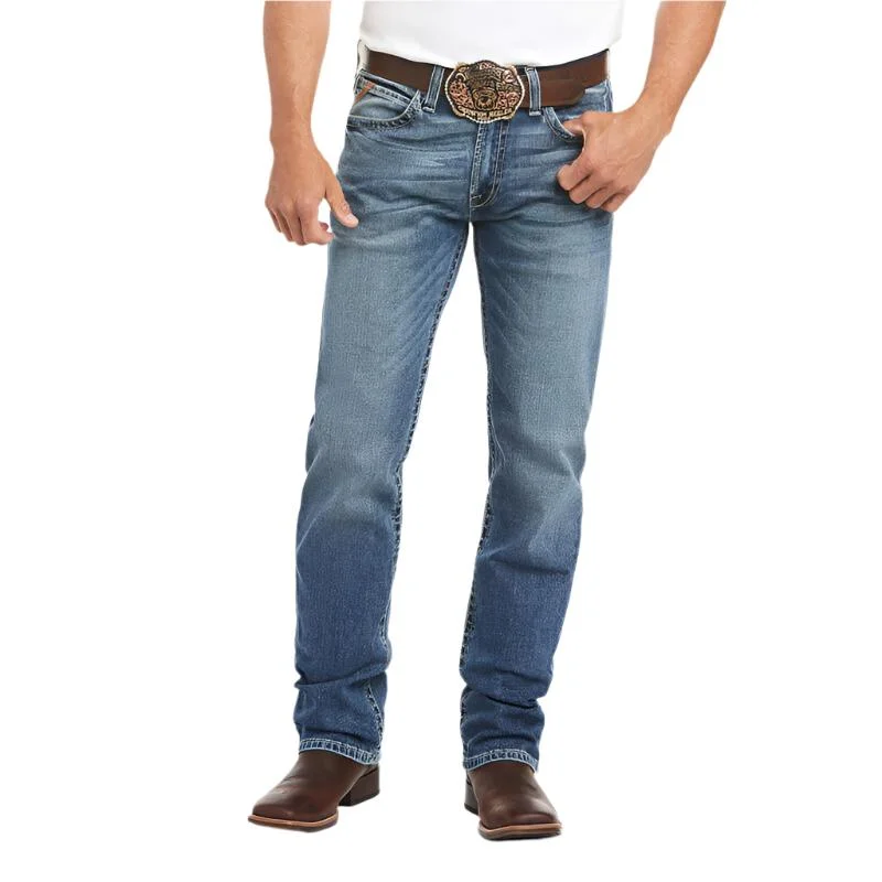 Men's western boots with a high - quality leather upper and a suede liningAriat M2 Grayson Fargo Boot Cut Men's Jean Men's western boots with a high - quality leather upper and a suede liningAriat M2 Grayson Fargo Boot Cut Men's Jean