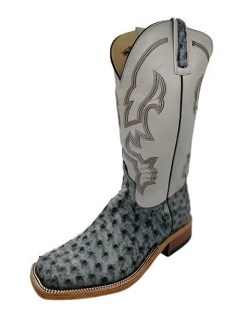 Vintage - style men's western boots with a square toe and spur ledgeAnderson Bean Exclusive Full Quill Ostrich Men's Boot Vintage - style men's western boots with a square toe and spur ledgeAnderson Bean Exclusive Full Quill Ostrich Men's Boot