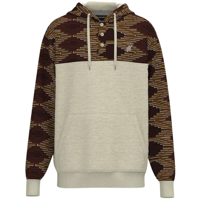 Men's western boots with a leather - wrapped heel and a smooth finishHooey Men's "jimmy" Maroon/Tan Aztec Hoodie Men's western boots with a leather - wrapped heel and a smooth finishHooey Men's "jimmy" Maroon/Tan Aztec Hoodie