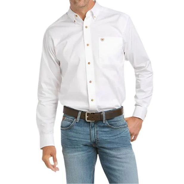 Men's western boots with a high - quality leather upper and a suede liningAriat Solid Twill Fitted Men's Shirt Men's western boots with a high - quality leather upper and a suede liningAriat Solid Twill Fitted Men's Shirt