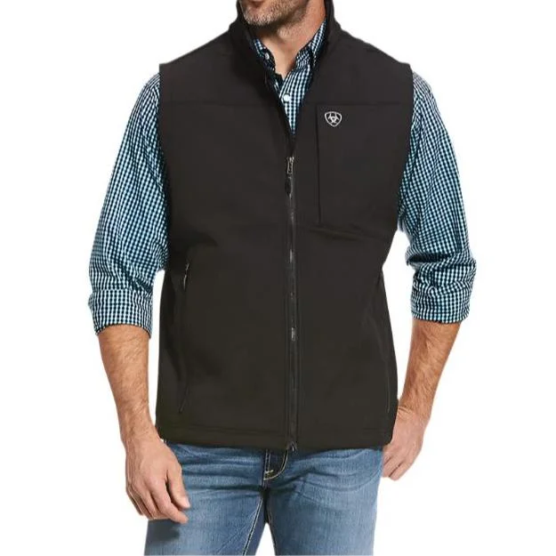 Men's western boots with a leather sole and a heel guardAriat Logo 2.0 Softshell Men's Vest