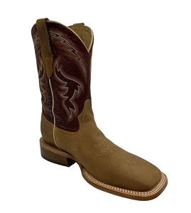 Men's western boots with a suede shaft and a leather soleRW Ranch Sundial Burgundy Goat Men's Boot Men's western boots with a suede shaft and a leather soleRW Ranch Sundial Burgundy Goat Men's Boot