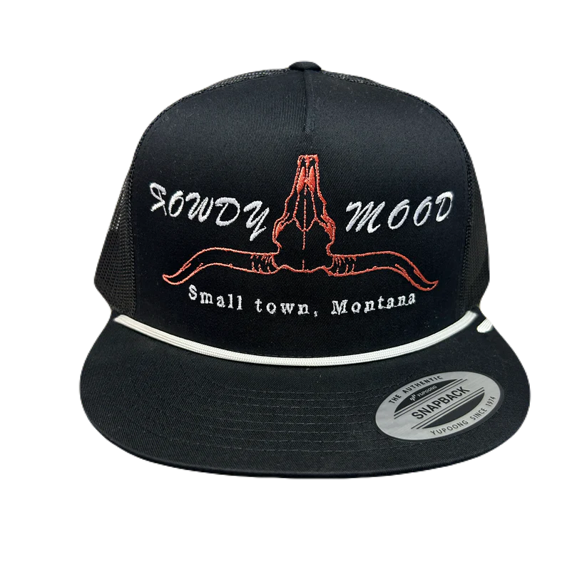 Men's western boots with a rubber sole for traction on various surfacesRowdy Mood Skull Black Cap Men's western boots with a rubber sole for traction on various surfacesRowdy Mood Skull Black Cap