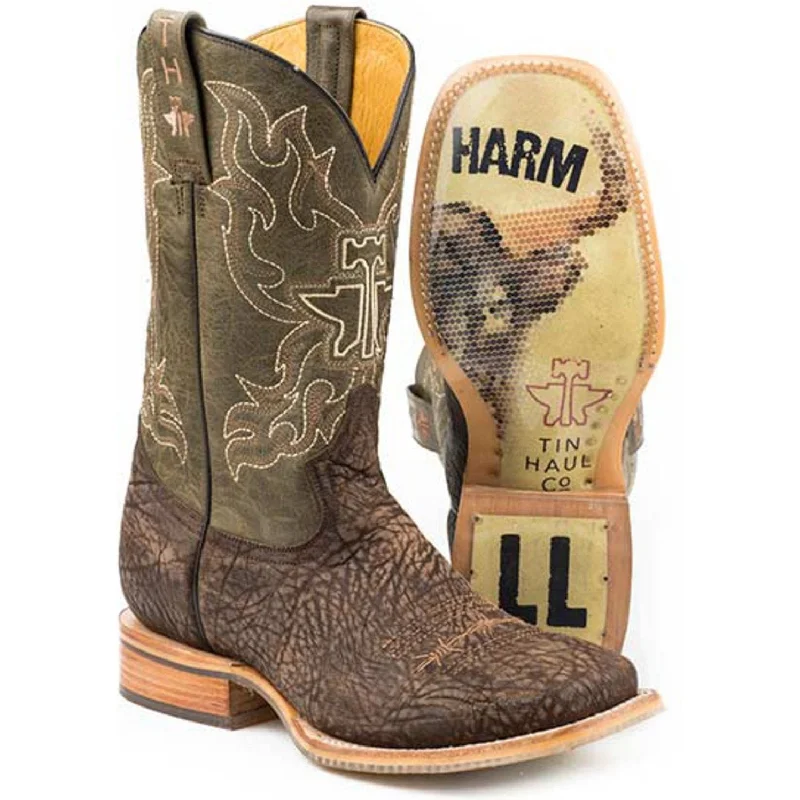 Men's western boots with a rubber sole for traction on various surfacesTin Haul Men's Take No Bull Boot Men's western boots with a rubber sole for traction on various surfacesTin Haul Men's Take No Bull Boot