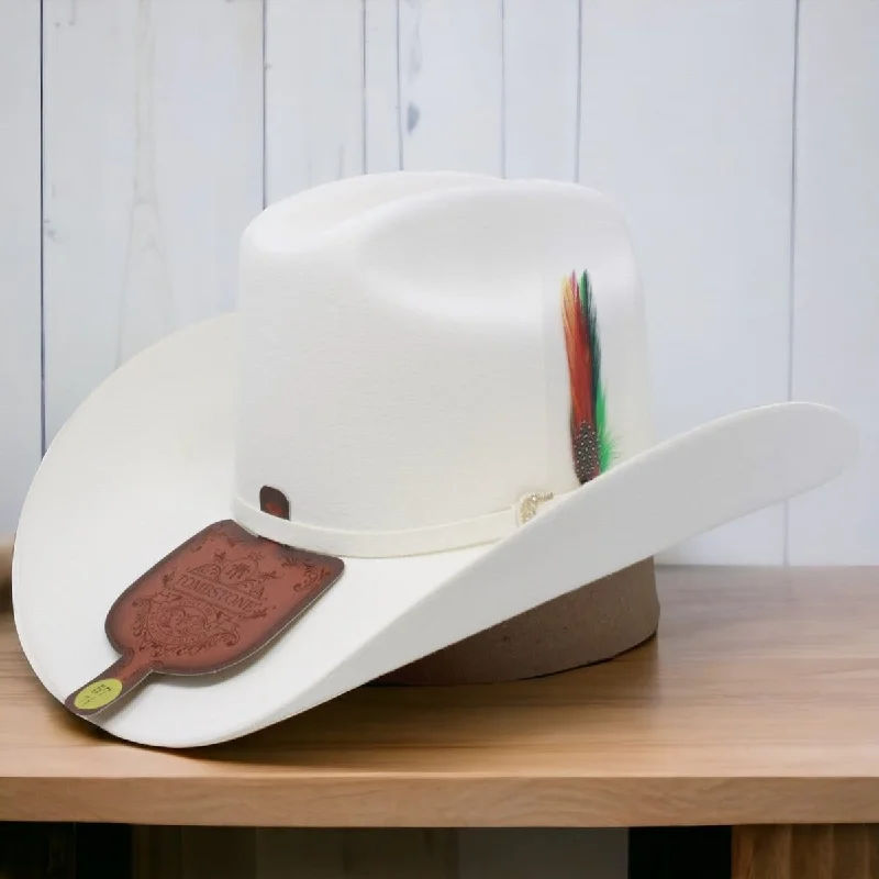 Men's western boots with a scalloped edge and a pull - on strapTombstone 20X Cowboy Straw Hat White TOM-2407-W Men's western boots with a scalloped edge and a pull - on strapTombstone 20X Cowboy Straw Hat White TOM-2407-W