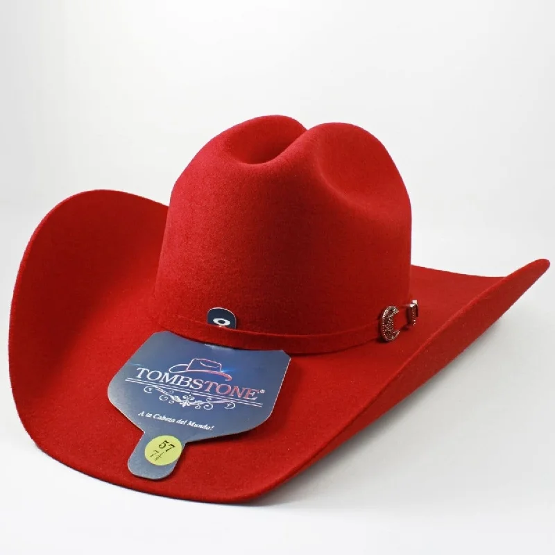 Men's western boots with a leather - wrapped heel and a smooth finishTombstone 20X Women East West Cowboy Felt Hat Red TOM-MAVRED Men's western boots with a leather - wrapped heel and a smooth finishTombstone 20X Women East West Cowboy Felt Hat Red TOM-MAVRED