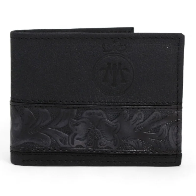 Tombstone Genuine Leather Wallet Black TOM-W241