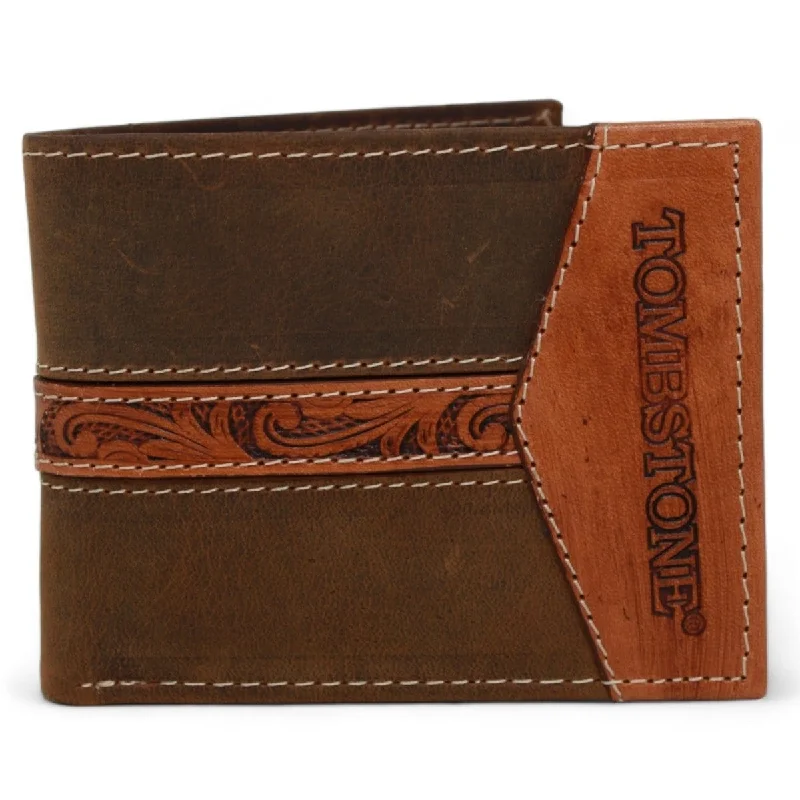 Tombstone Genuine Leather Wallet Brown Honey TOM-W4808