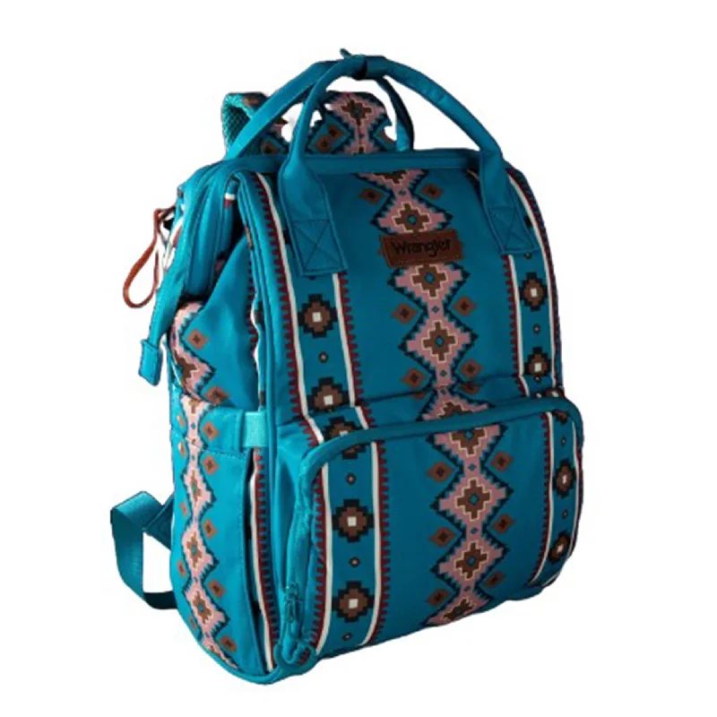 Wrangler Turquoise Aztec Callie Backpack/Diaper Bag