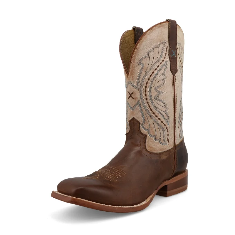 Vintage - style men's western boots with a square toe and spur ledgeTwisted X Men’s Rancher Boot in Tobacco Brown/ Sand Vintage - style men's western boots with a square toe and spur ledgeTwisted X Men’s Rancher Boot in Tobacco Brown/ Sand