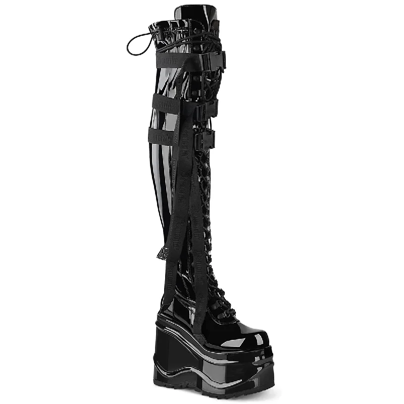 Men's classic leather dress boots with a polished finishWave-315