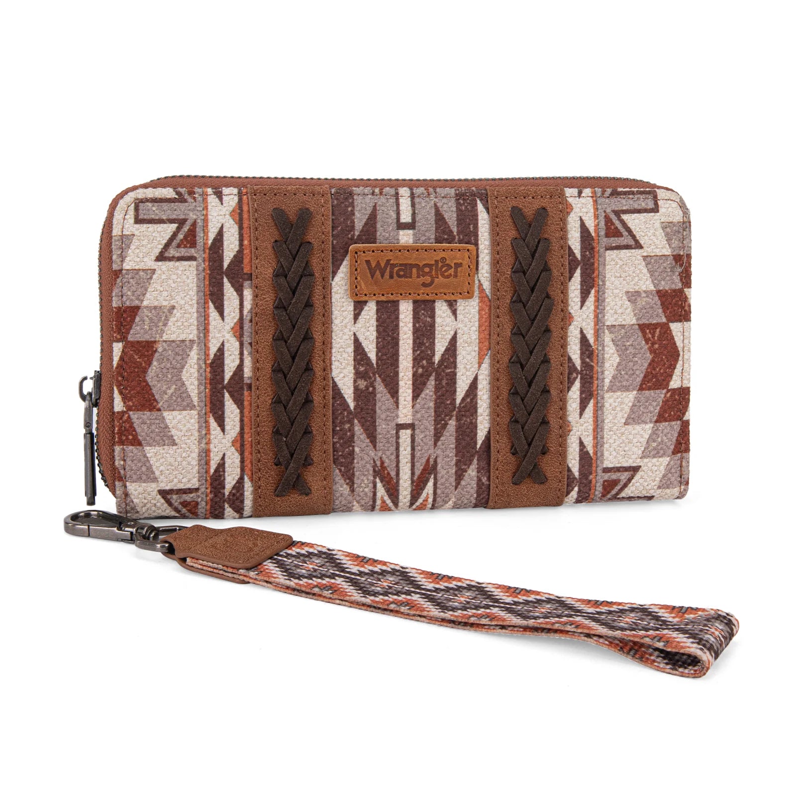 Men's western boots in a rich brown or black leatherWrangler Southwestern Aztec Print Wallet Men's western boots in a rich brown or black leatherWrangler Southwestern Aztec Print Wallet