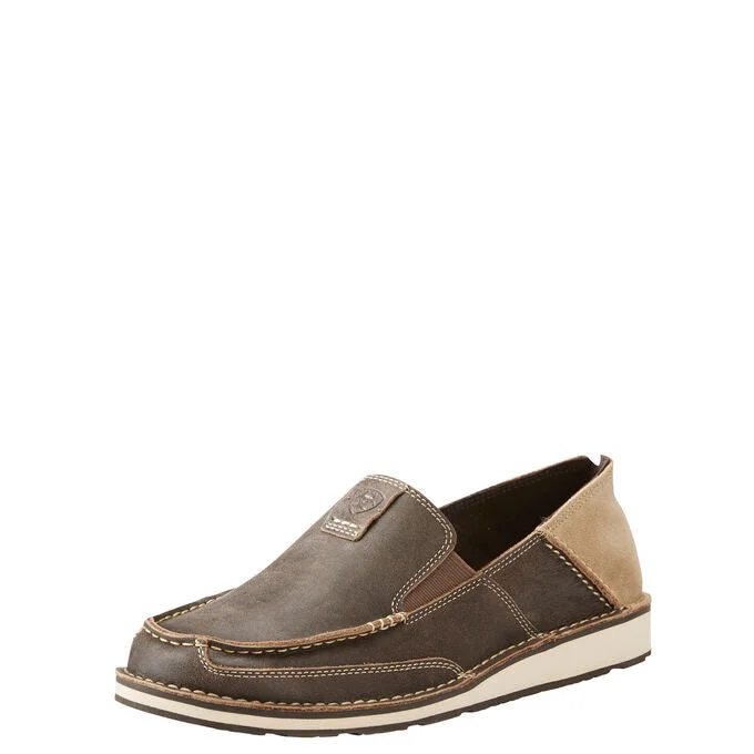 Suede men's casual shoes in earthy tonesAriat Men's Vintage Bomber Cruiser Slip On
