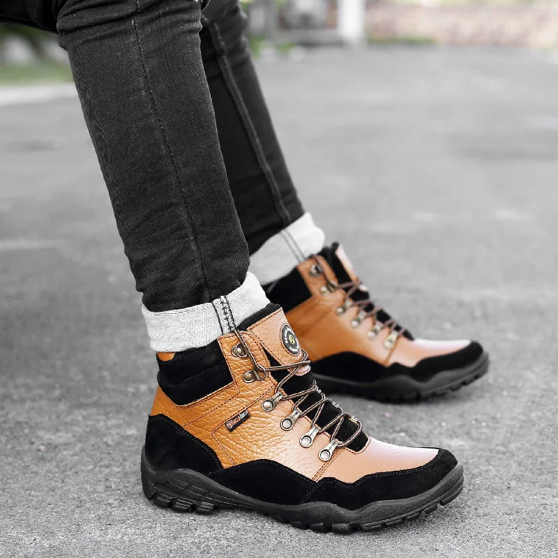 Men's casual shoes with a contrast sole colorBacca Bucci Genuine leather Grain boots Men's casual shoes with a contrast sole colorBacca Bucci Genuine leather Grain boots