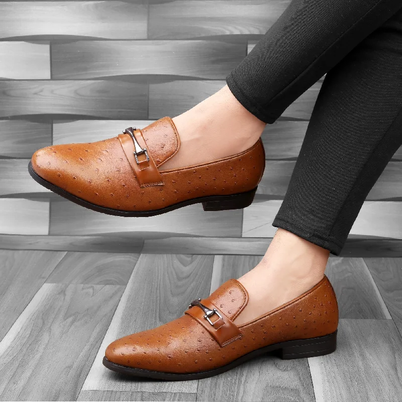 Men's casual shoes with a thick sole for added heightBacca Bucci OSTRICH Party Textured Loafers | Wedding Dress Formal Slip-on Shoes Men's casual shoes with a thick sole for added heightBacca Bucci OSTRICH Party Textured Loafers | Wedding Dress Formal Slip-on Shoes