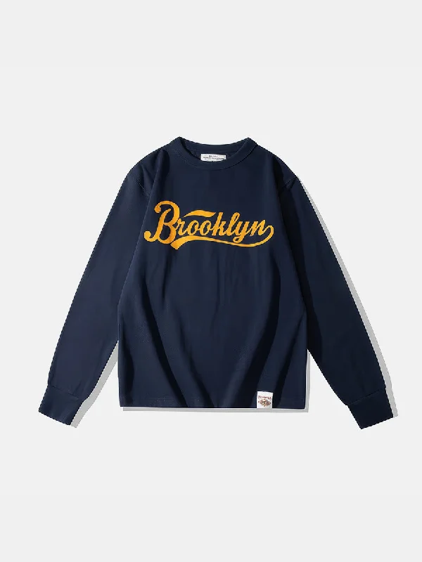 Brooklyn Crew Neck Long Sleeve T-Shirt