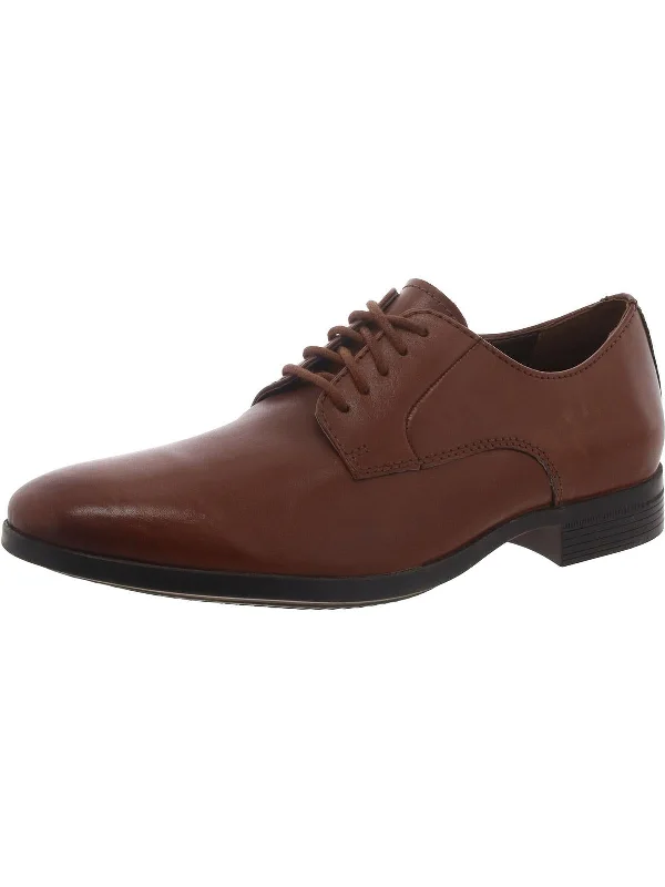 Men's formal shoes with a rubber heel cap for durabilityConwell Plain Mens Faux Leather Lace-Up Derby Shoes Men's formal shoes with a rubber heel cap for durabilityConwell Plain Mens Faux Leather Lace-Up Derby Shoes