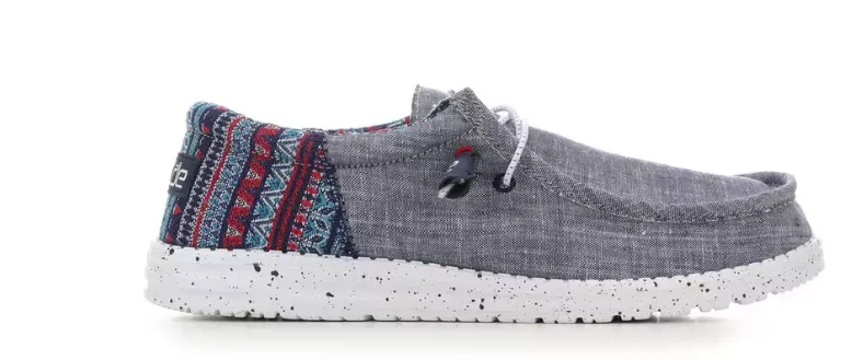 Men's casual shoes with a floral print for a unique styleHey Dude Wally Funk Tribe