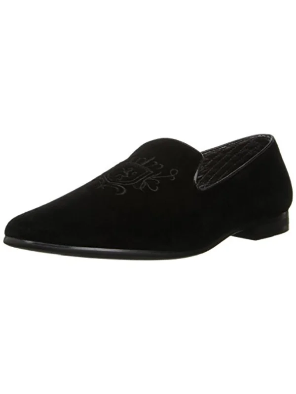 Men's formal shoes with a pointed toe for a stylish lookCress Mens Faux Suede Embroidered Loafers Men's formal shoes with a pointed toe for a stylish lookCress Mens Faux Suede Embroidered Loafers
