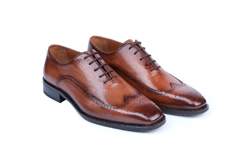 Devonshire Hand Painted Wingtip Dress Shoes