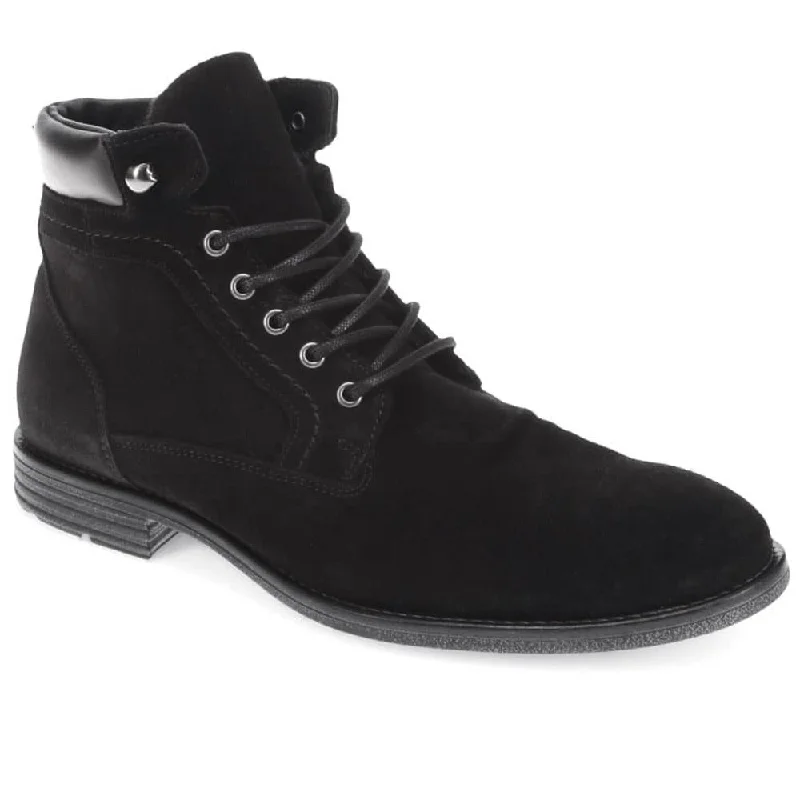 Men's casual shoes with a geometric patternDocklands Leather Lace-Up Boots - DOCKLANDS / 321 008