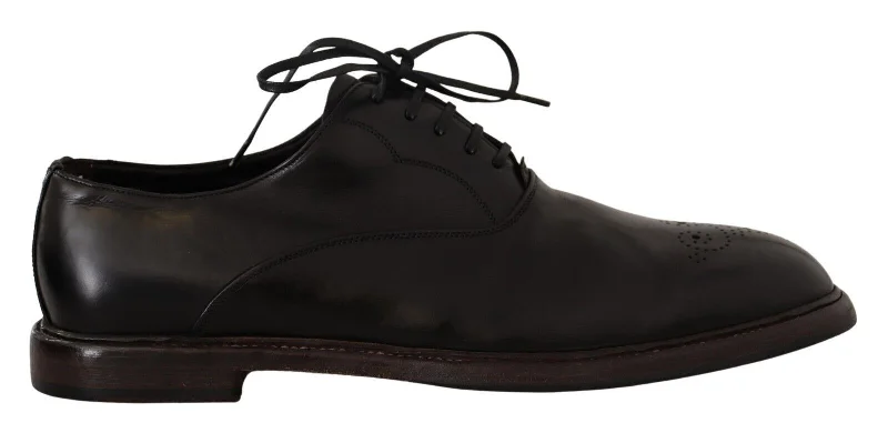 Dolce & Gabbana Elegant  Leather Derby Formal Men's Shoes